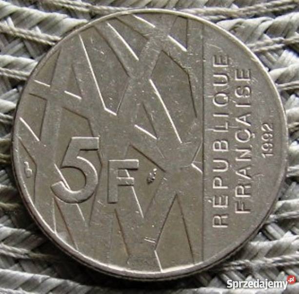 Francja 5 Franków 1992rPierre Mondes2 Kalisz