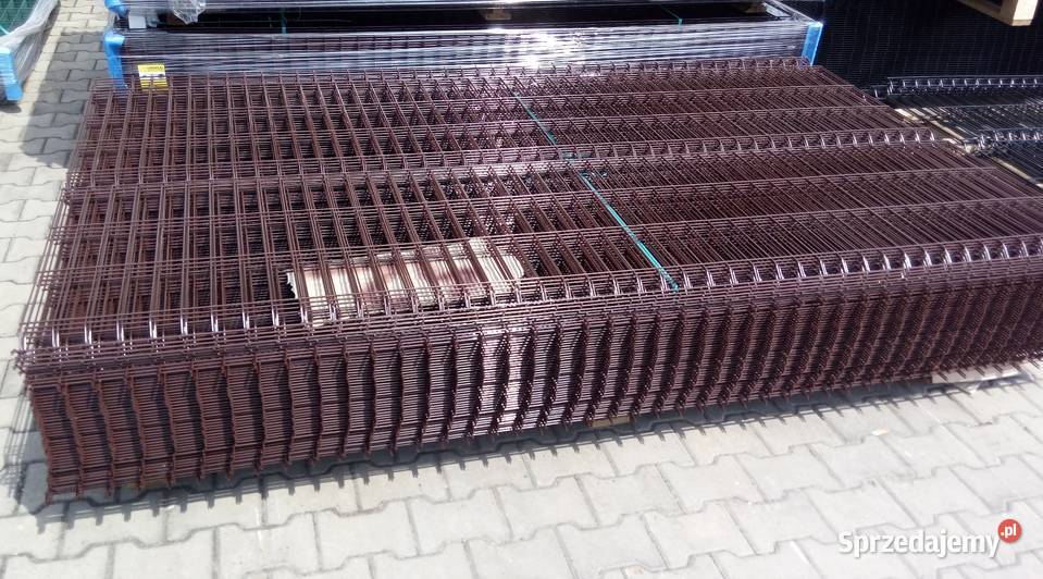 Panel ogrodzeniowy fi 40 x 123 x 2 V Brązowy ocynk podkarpackie