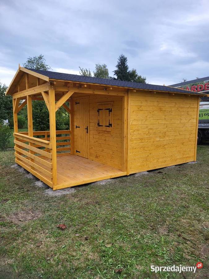 Domek narzędziowy z tarasem 3x3 montaż transport sprzedam