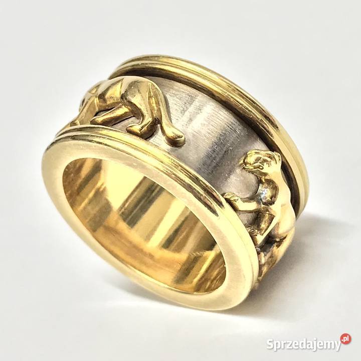 Złota OBRĄCZKA 18K zjawiskowa ala Cartier CUD Warszawa