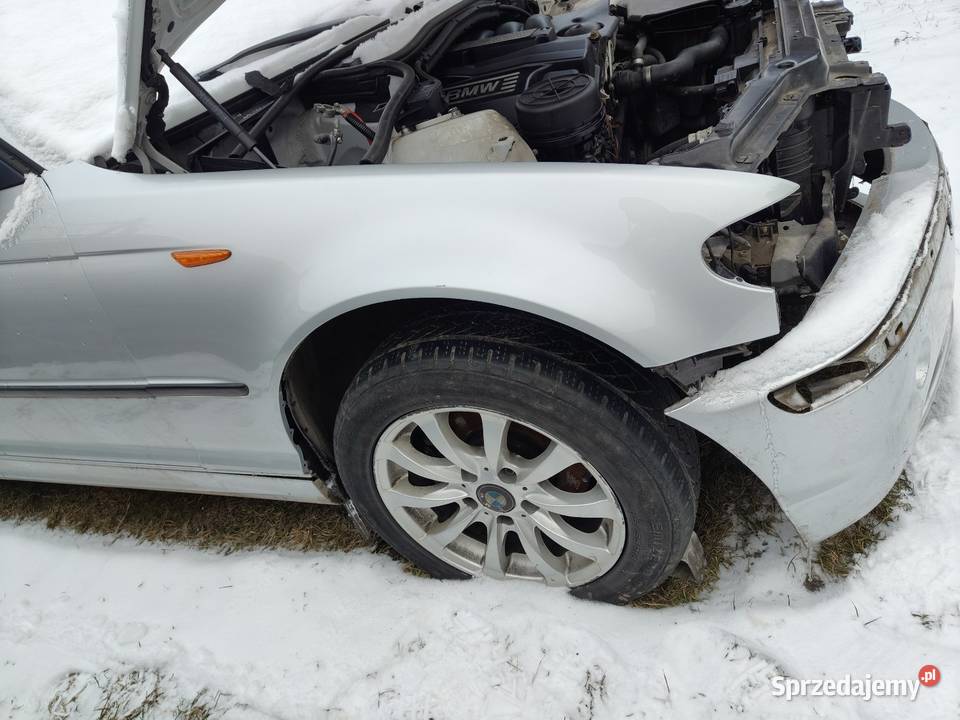 Bmw e46 sedan Lift błotnik przedni prawy srebrny Aleksandrów Łódzki