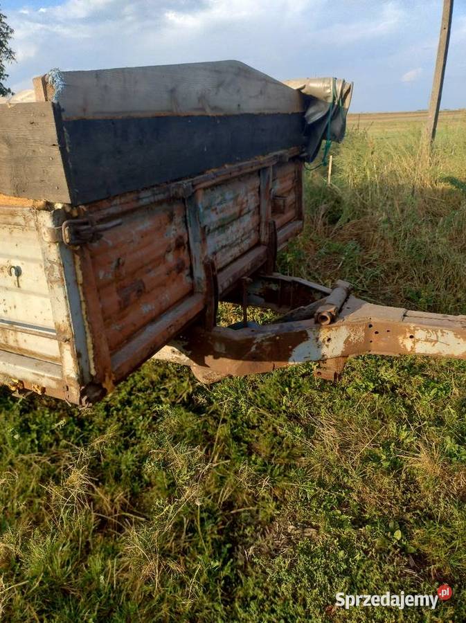 Sprzedam przyczepę jednoosiową 45 tony Przyczepy rolnicze