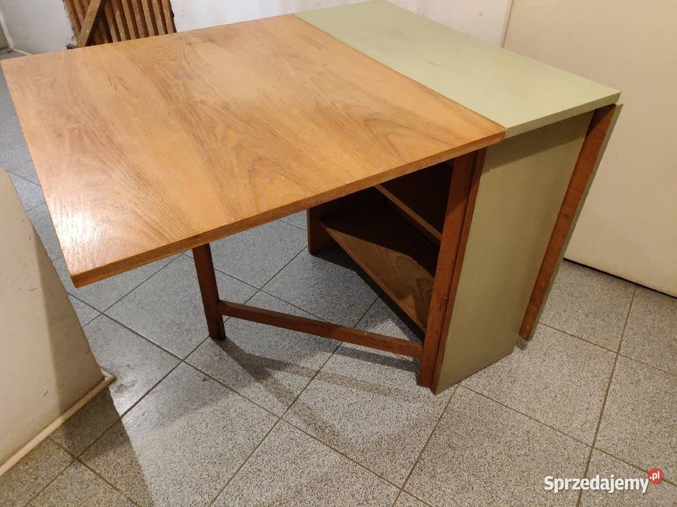 Stolik rozkładany vintage PRL