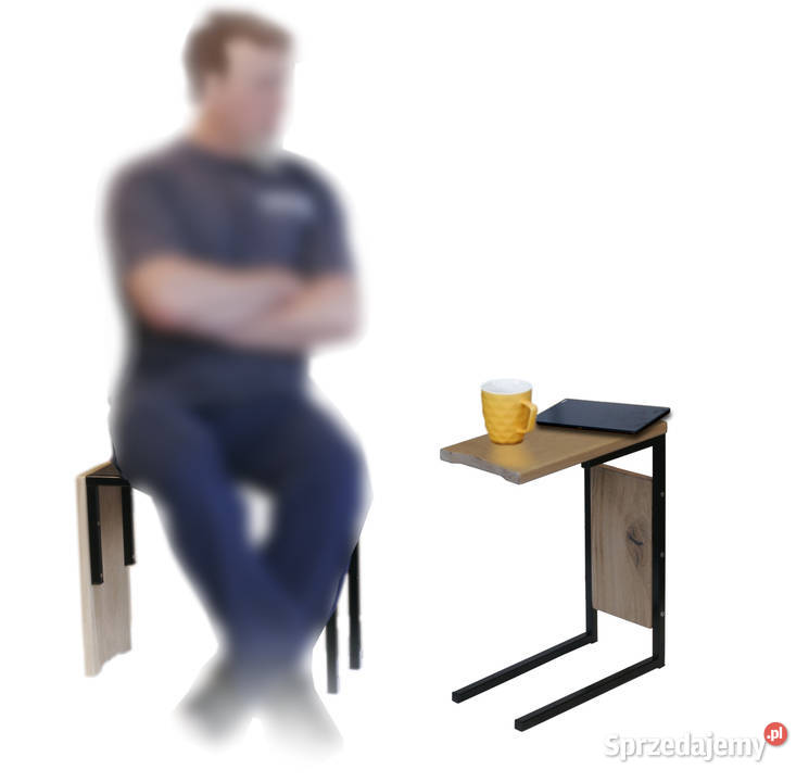 Mały niski stolik obruceniu służy jako taboret Warszawa sprzedam