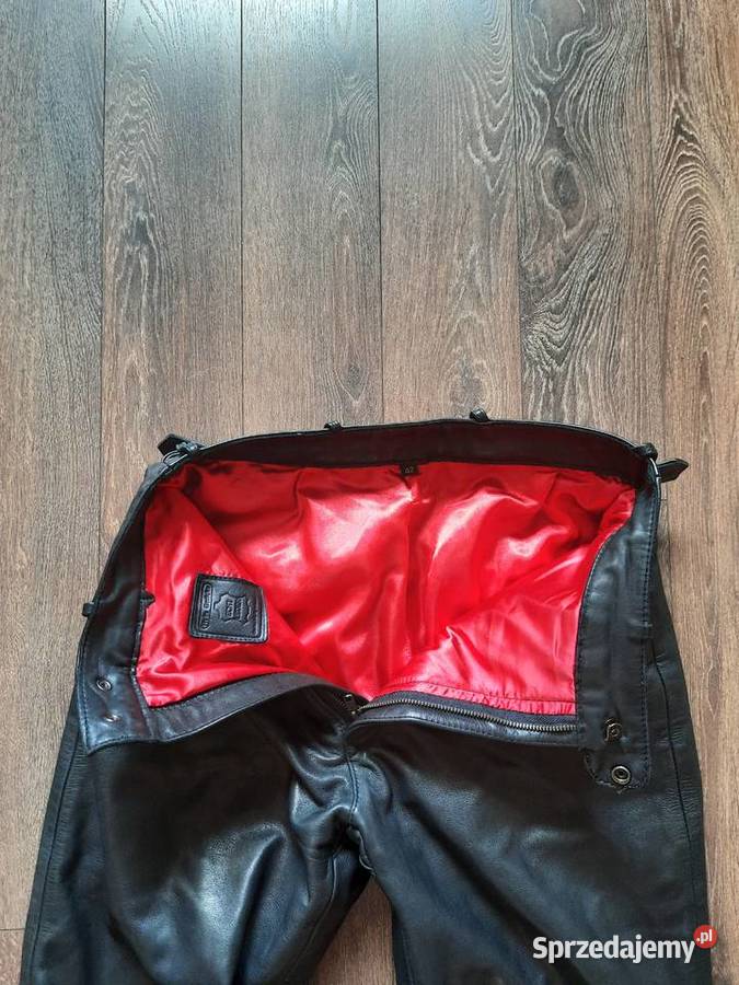 Spodnie skórzane damskie raczej motocyklowe pas Opole