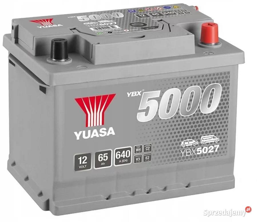 Akumulator Yuasa Silver 12V 65Ah 640A Prawy Plus osobowe Akumulatory Układ elektryczny, zapłon Radom
