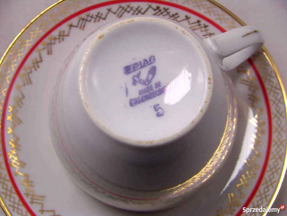 Porcelanowy zestaw Epiag Czechosłowacja lata 70 Zielona Góra