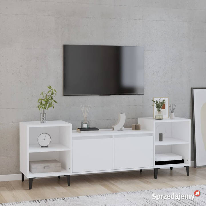 Szafka pod TV biała 80x36x50 materiał Szafki Warszawa