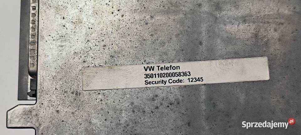 MODUŁ VOLKSWAGEN PHAETON 3D0035704D Lipno