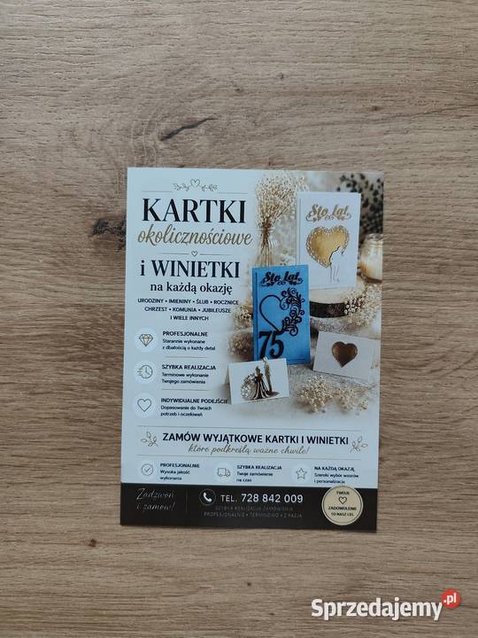 Winietki na stół personalizowane
