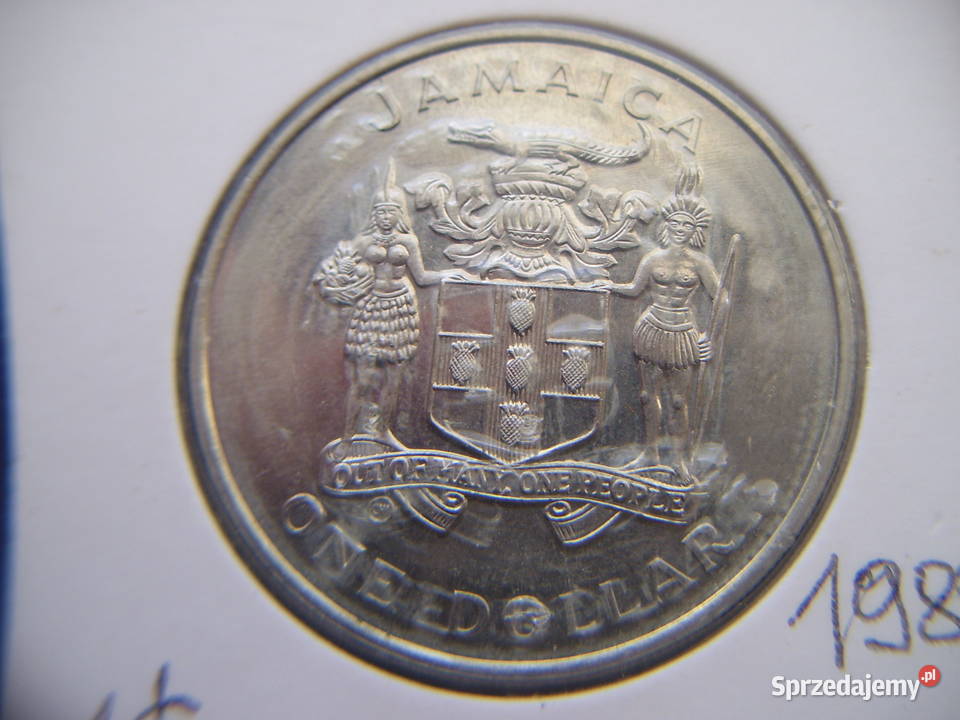 Stare monety 1 dolar 1982 Jamajka Lesko