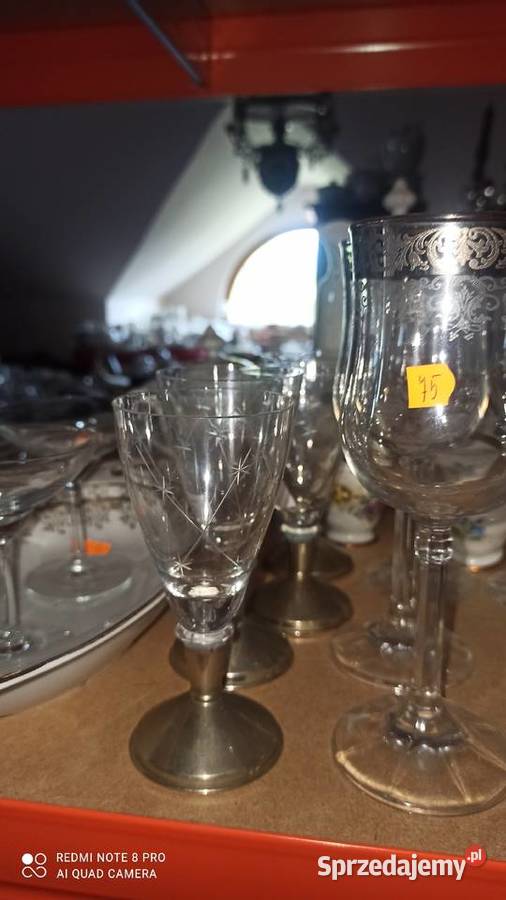 Kieliszek na cynowej nóżce
Szlif w gwiazdki Gdańsk