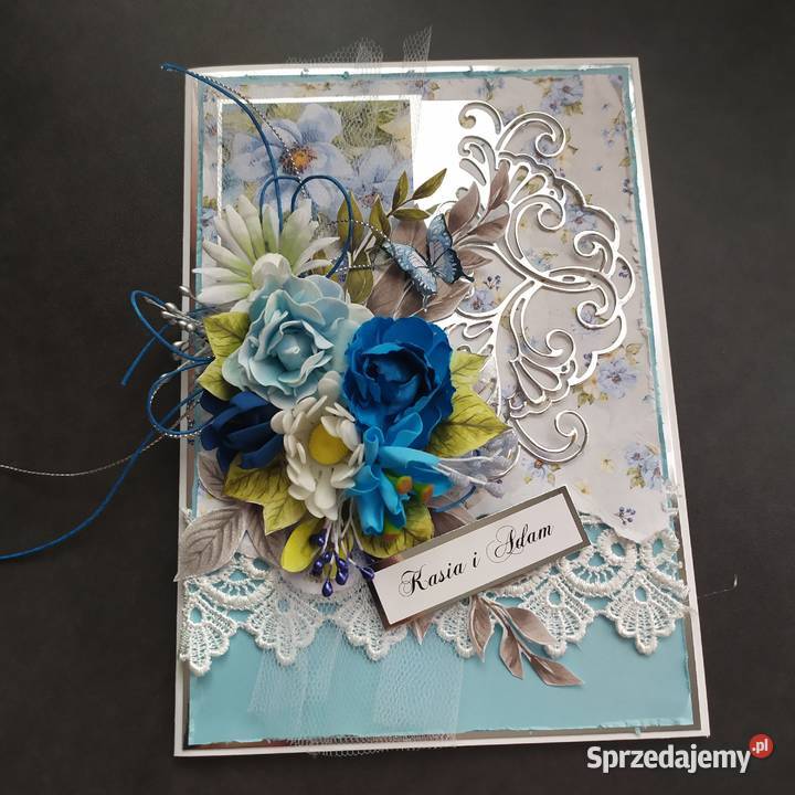 Kartki ślubne jubileuszowe Rękodzieło