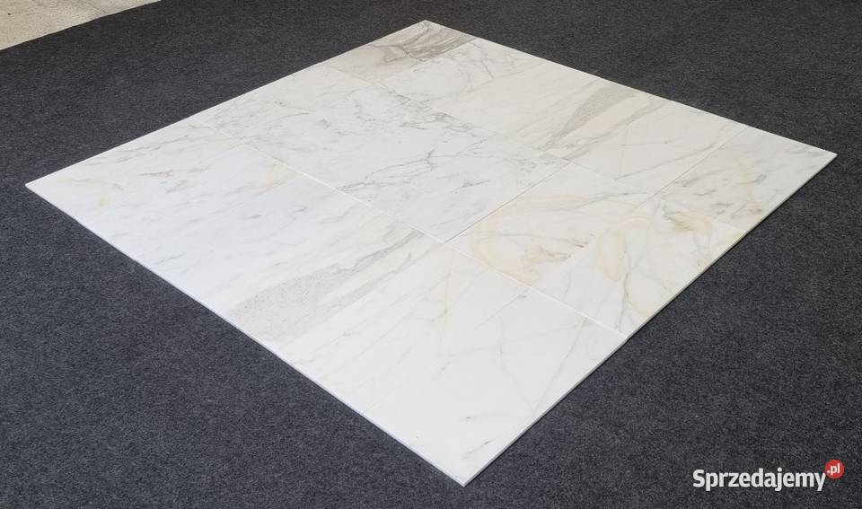 Płytki marmurowe Bianco Calacatta Gold matowe dolnośląskie Bielawa