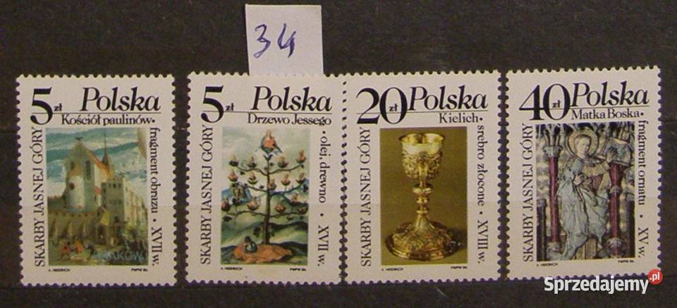 Znaczki pocztowePolskaZestaw 34 Łódź