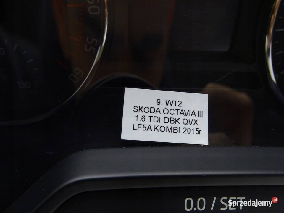 LICZNIK ZEGARY 5E0920981B 16 TDI SKODA OCTAVIA Liczniki i zegary