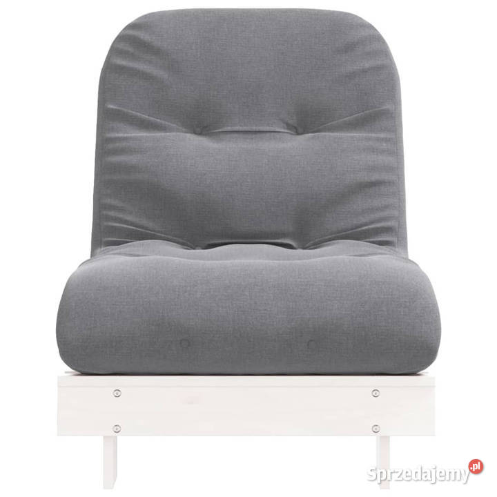 Sofa rozkładana futon z materacem biała Pozostałe Warszawa