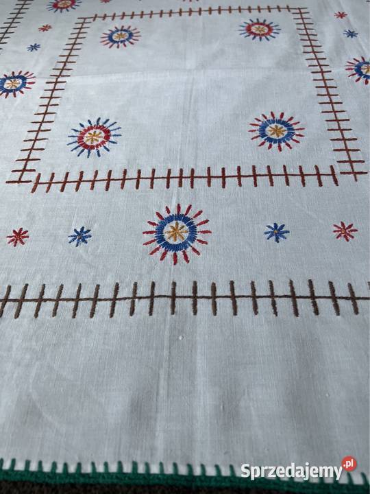 Obrus ręcznie wyszywany rękodzieło Zabrze sprzedam