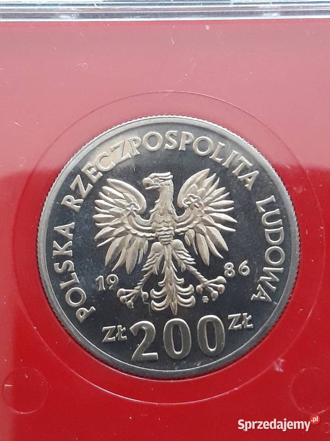 200 Sowa 1986 r Próba mennicze Konin