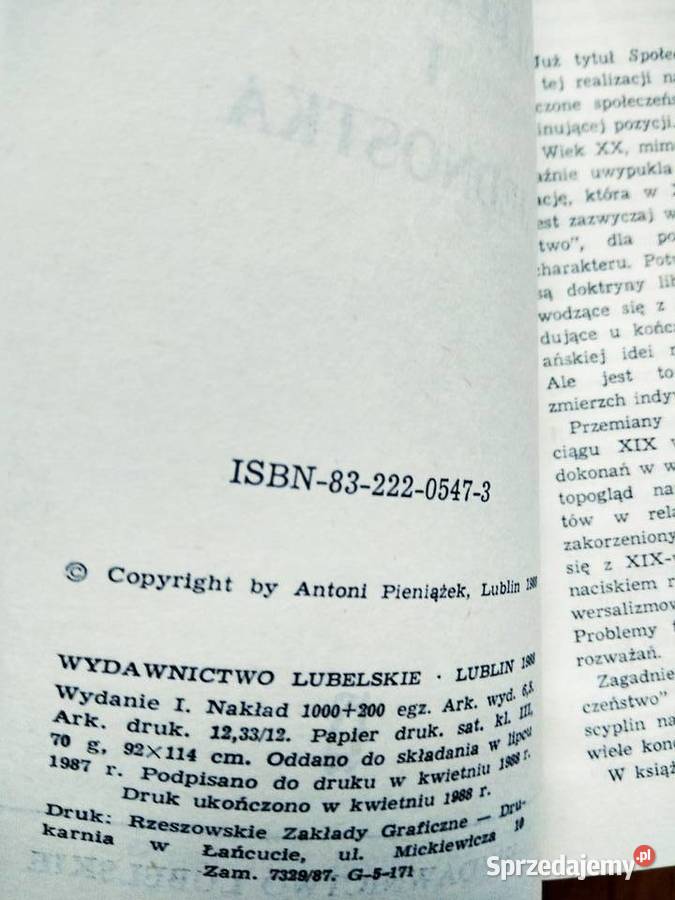 Społeczeństwo a jednostka książki Bródno Warszawa