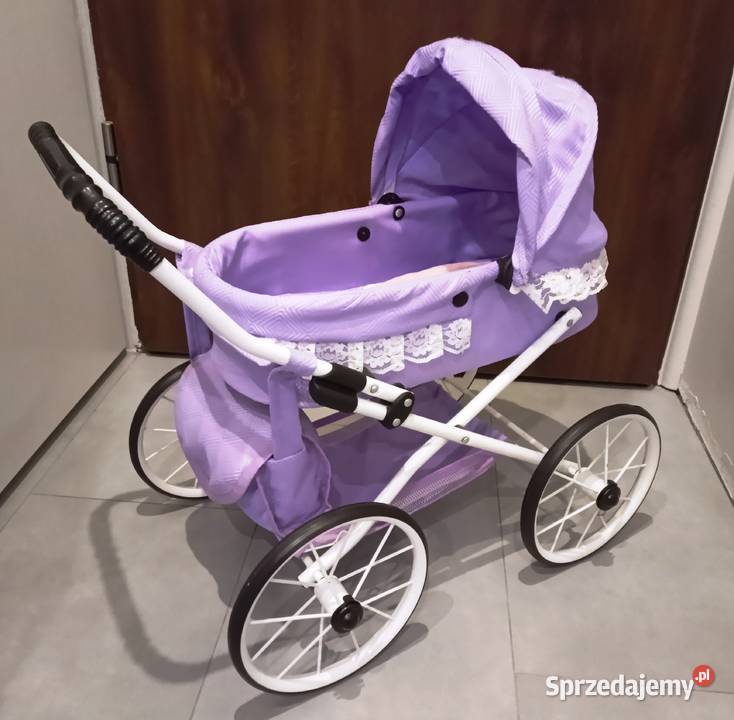 Wózek lalkowy Ewa retro lalka ręcznie robiona Toruń sprzedam