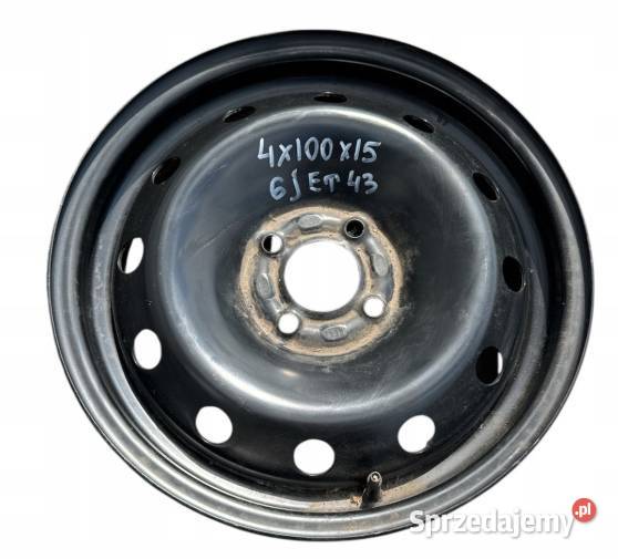 1 x Felga stal Renault NISSAN DACIA 6 x 15 4x100 Skołoszów