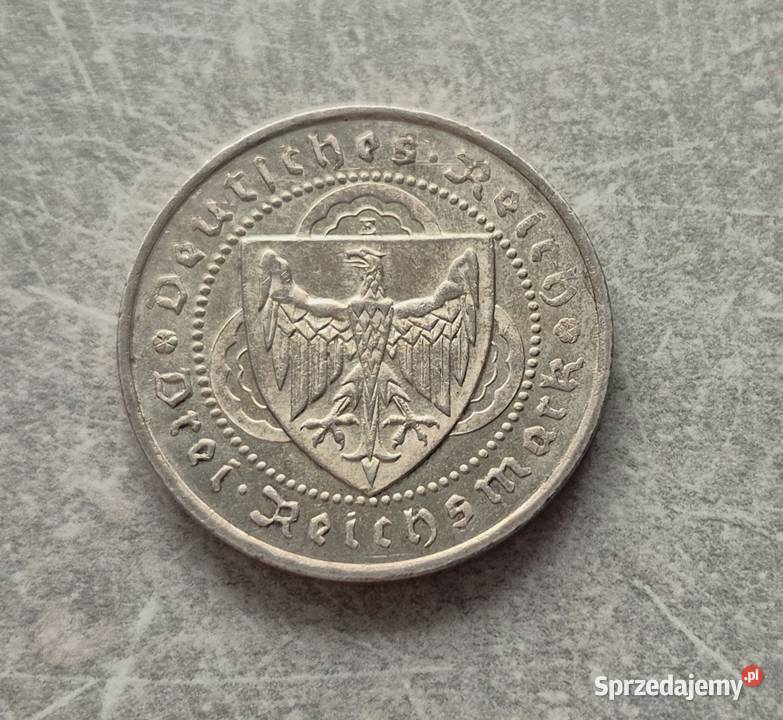 79 NIEMCY WEIMAR srebro 3 Marki 1930 r E