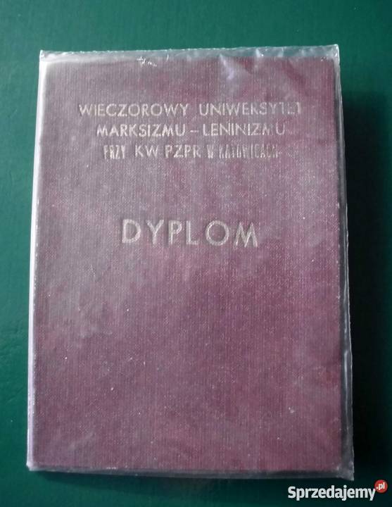 PRL Dyplom WUML komuna