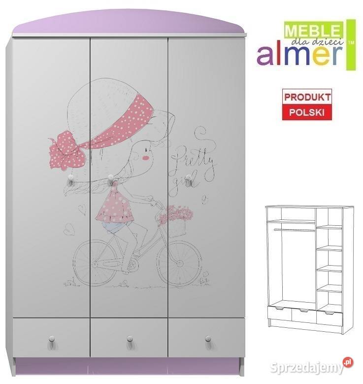 PRETTY GIRL 22 N10 bajkowa szafa dziewczynki śląskie