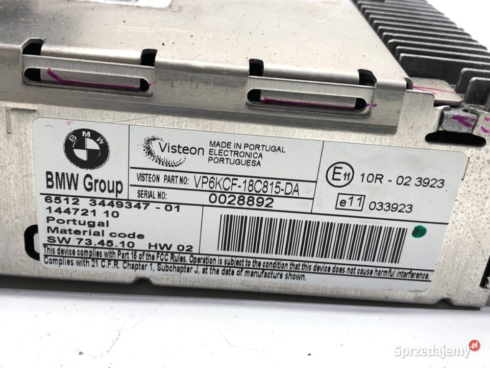 RADIO MINI R56 3449347 0514 ODTWARZACZ