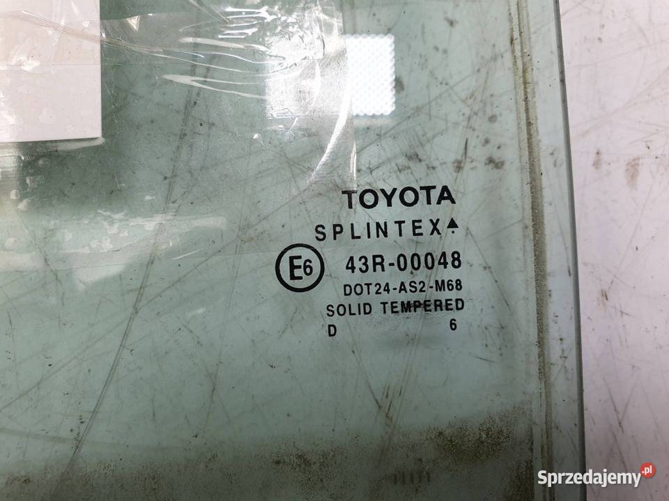 SZYBA DRZWI LEWY TYŁ TOYOTA YARIS II osobowe Lipno