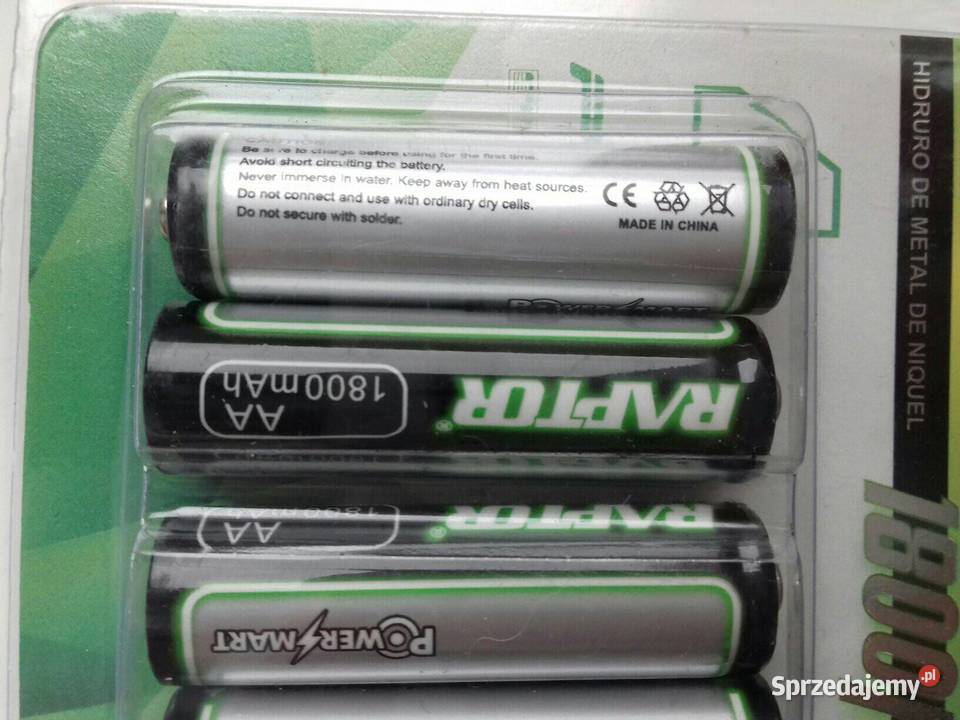 Akumulatorki NiMH 12V AA 1800mAh 4sztuki w Bydgoszcz