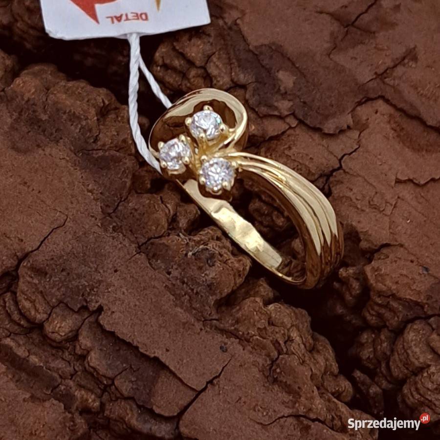 Pierścionek r12 Złoty pr585 Glamour Z726 wielkopolskie Poznań