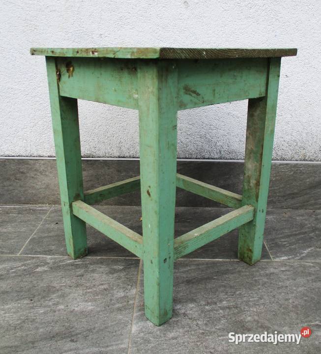 Stary Wiejski Stołek Zydel Nieporęt