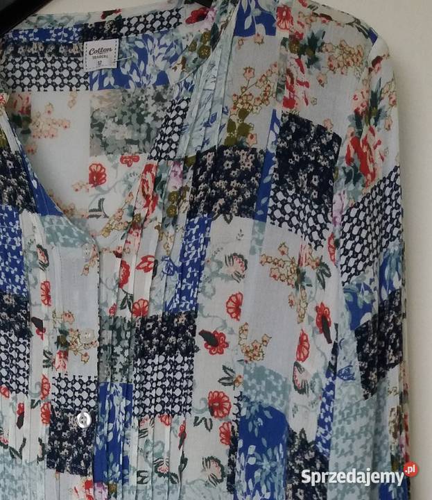 L Kolorowa tunika Cotton Bluzki i koszule Gliwice