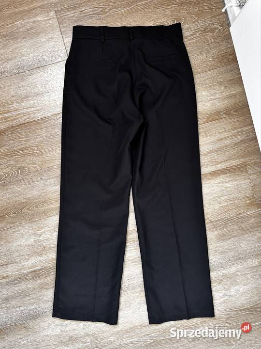 Spodnie w kant 38 eleganckie czarne spodnie Wyszków