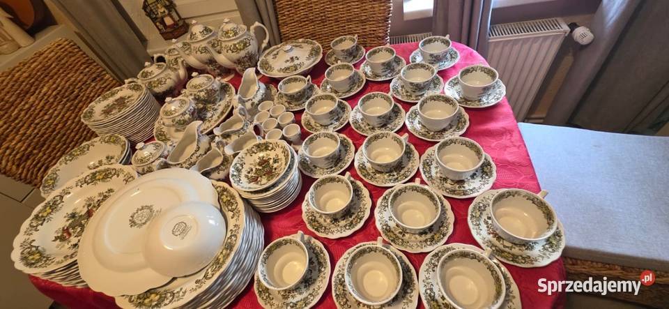 Antyczny angielski serwis porcelanowy Ridgway Łódź sprzedam