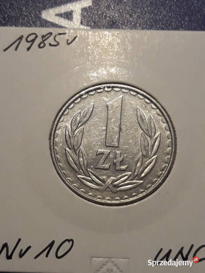 1 złoty 1985 r 10 około mennicze Numizmatyka sprzedam