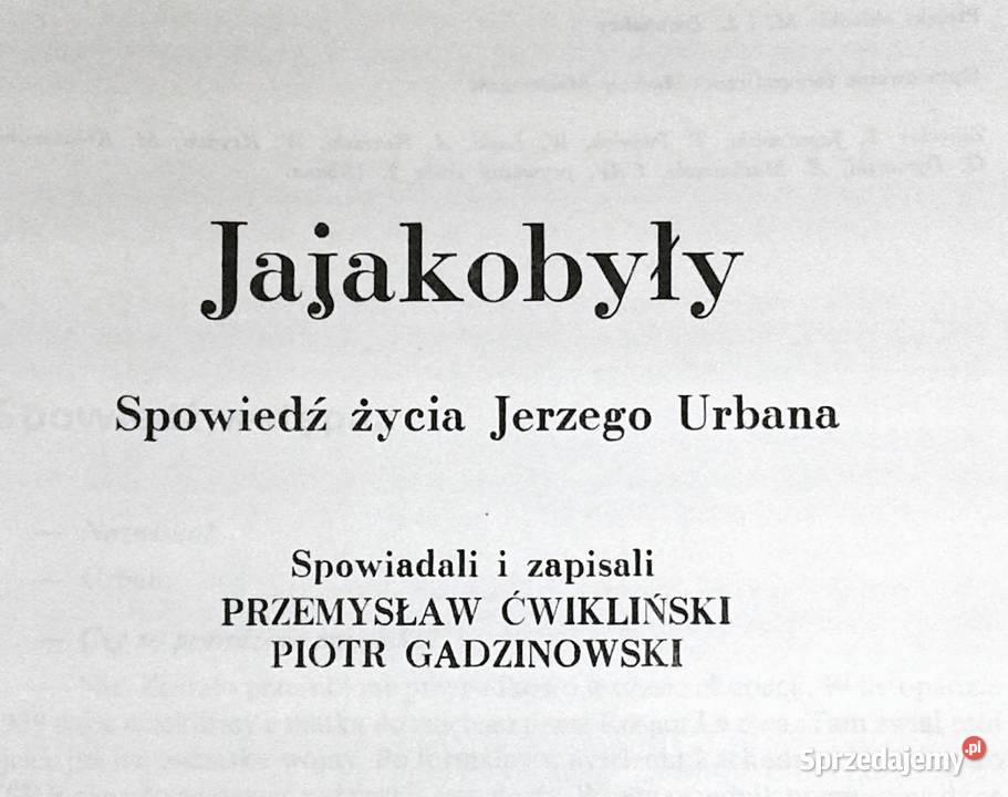 Jajakobyły Spowiedź życia Jerzego Urbana Pozostałe Chełm