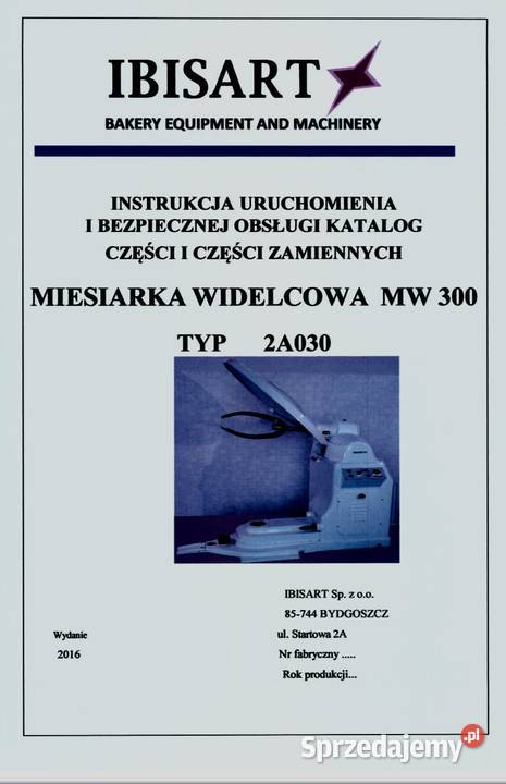 Katalogi Części Zamiennych do Miesiarek Bydgoszcz