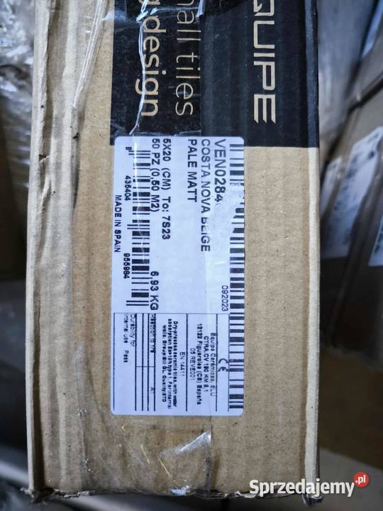 Okazja Costa Nova Beige Pale Matt 5x20 cegiełka Płytki ścienne pomorskie Gdynia