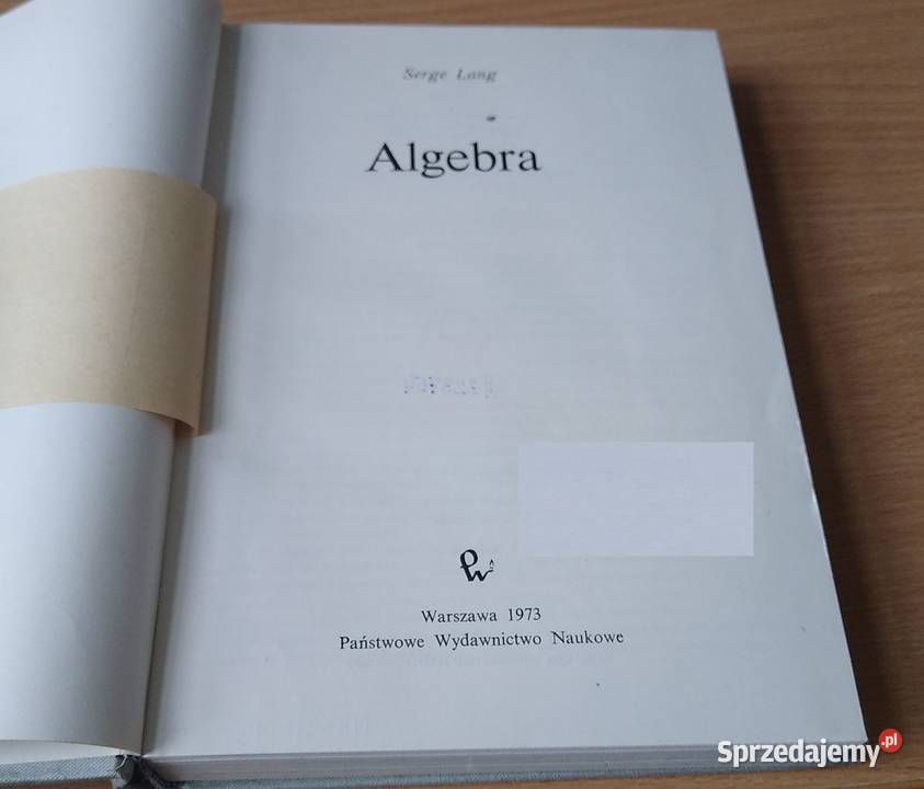Algebra Serge Lang z angielskiego tł Ryszard