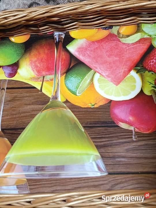 taca wiklinowa z uchwytami na płycie Poznań