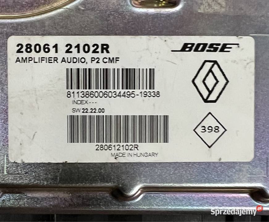 ESPACE V MEGANE IV TALISMAN WZMACNIACZ AUDIO Sosnowiec