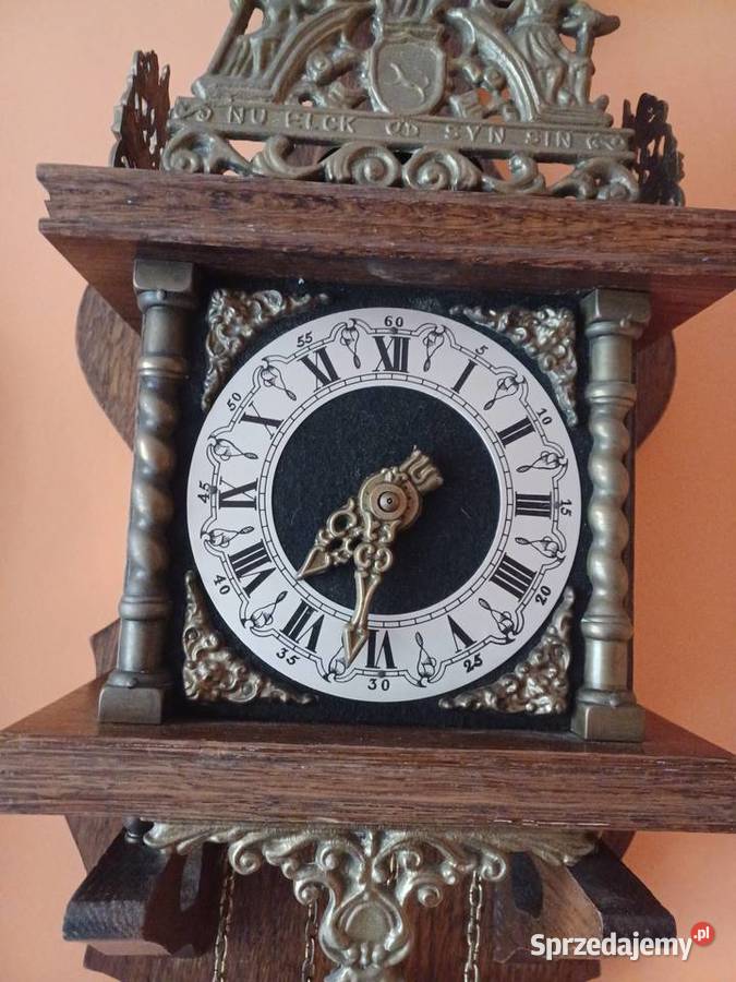 Piękny zegar duży Holender