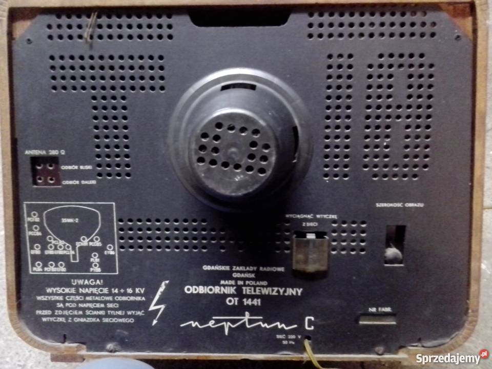 Telewizor antyk Neptun C 1441 z 1956 roku Kineskopowy Stargard Szczeciński