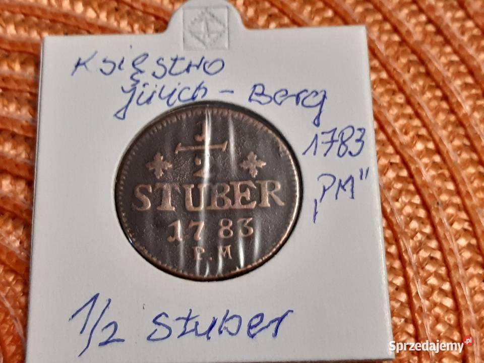 moneta Ksiestwa JulichBerg z 1783r podlaskie