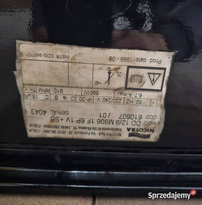 Wentylator promieniowy Nicotra 590W 910rpm śląskie Rybnik