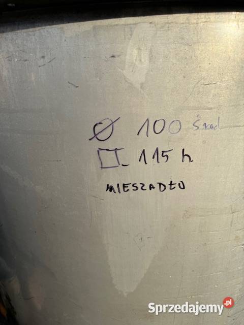 Zbiornik ze stali nierdzewnej 1100 l pionowy z Leszno