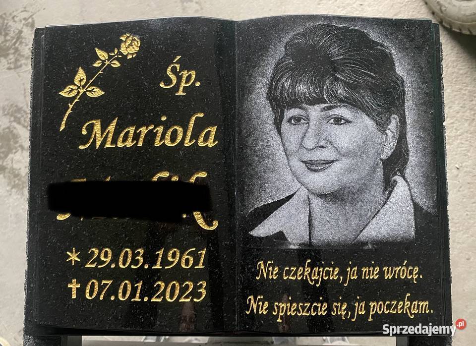 PROMOCJA Książka granitowa nagrobna litery Jaworzyna Śląska